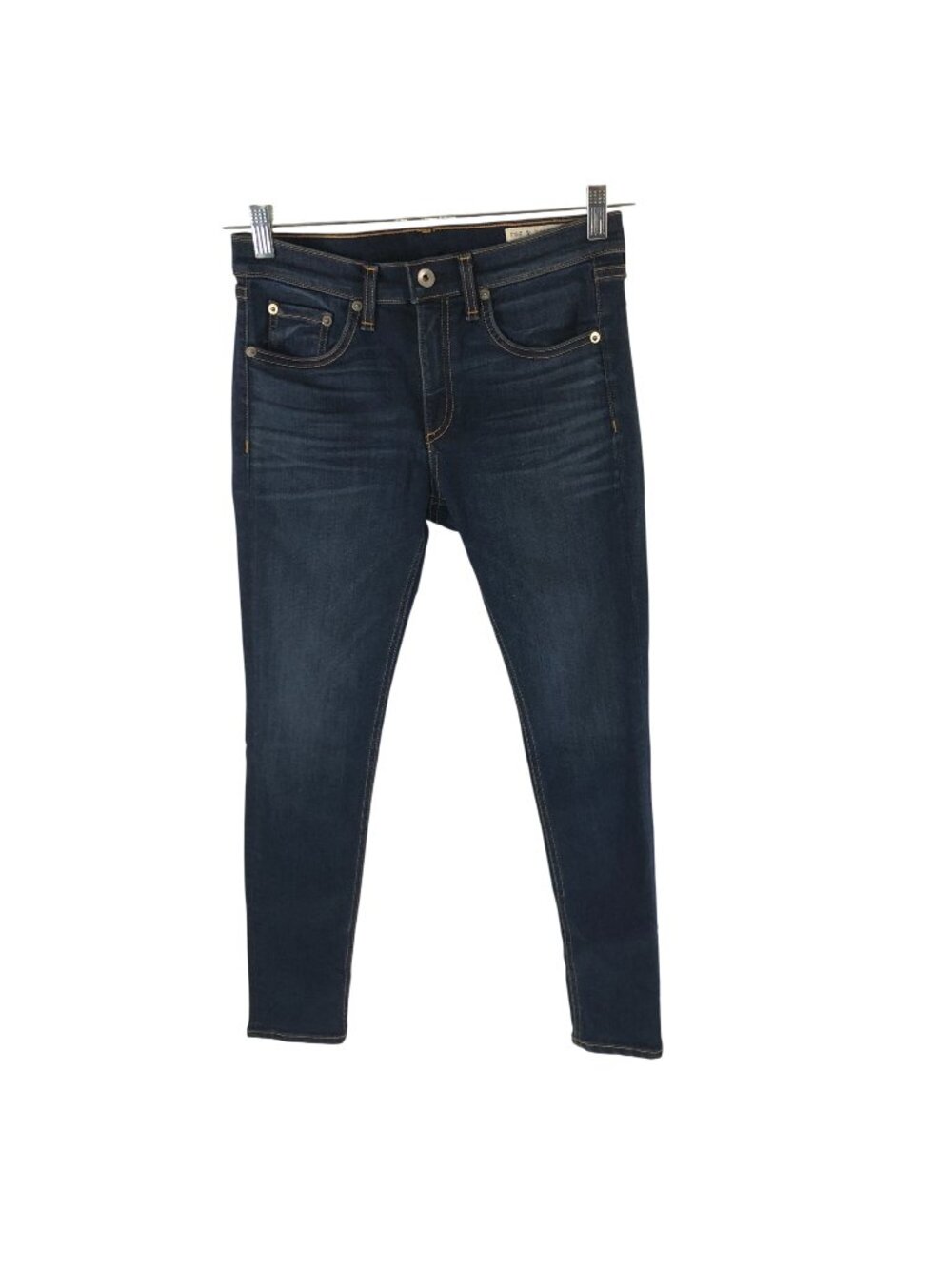 Rag & Bone Womens Ankle Skinny Jeans Size 28 In Dark Wash Stretch Denim
